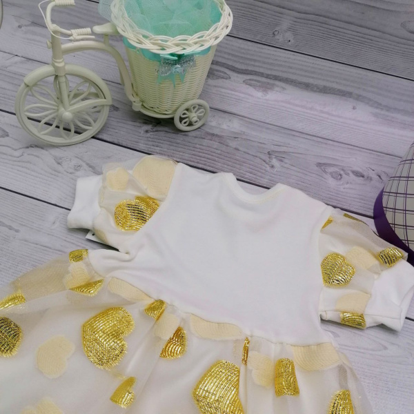 Платье нарядное для девочки Bebika (17/30-20), верх: 100% полиэстер, подкладка: 100% натуральный хлопок